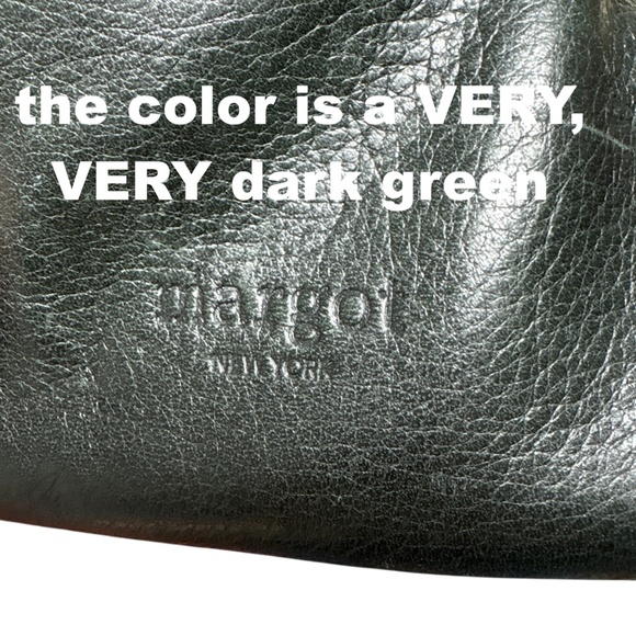 bag MARGOT DARK green soft leather crossbody adjustable strap pockets boho indie - Picture 10 of 12